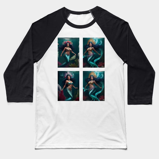 Sirenas Mexicanas Baseball T-Shirt by MGRCLimon